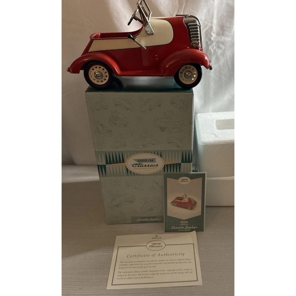 Hallmark Kiddie Classics 1938 Lincoln Zephyr Luxury Edition – Box, COA & Card